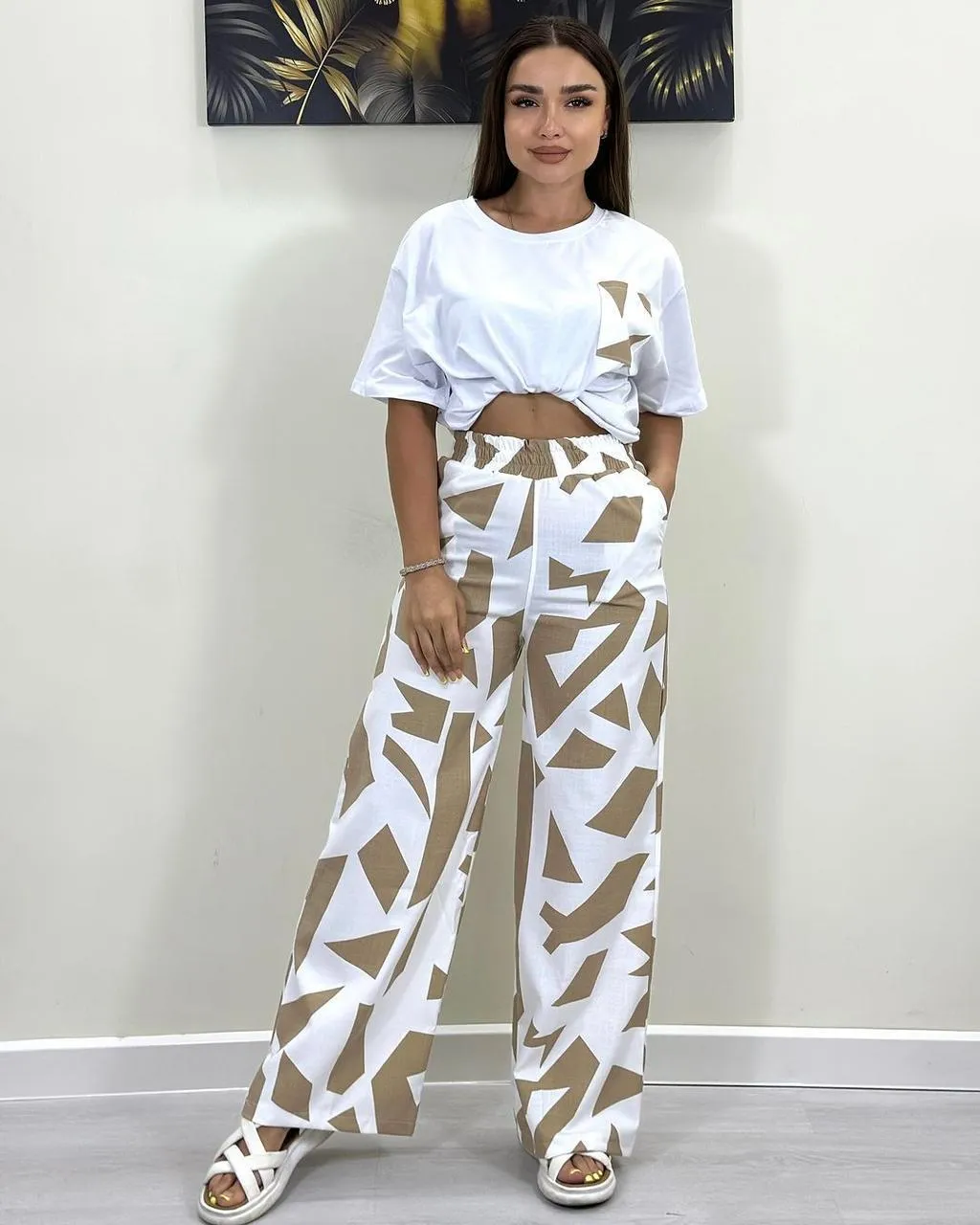 Women’s Orange Jersey Printed Night Suit – Summer Sleepwear Pakistan - Image 6